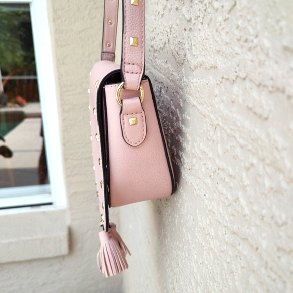 Victorias Secret blush studded tassel crossbody bag - Picture 6 of 10